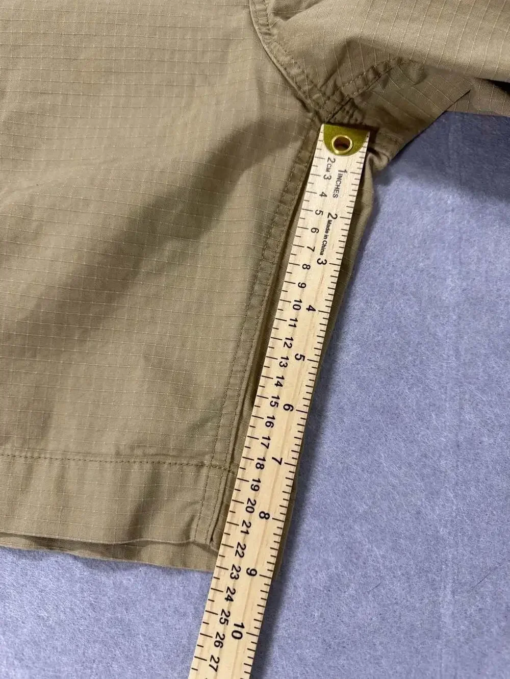 Carhartt Force Original Fit Work Short Size 4 Tan Ripstop